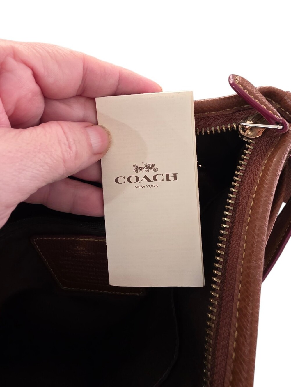 Coach Signature Crossbody File Bag in Saddle/Tan  Canvas - Picture 7 of 16